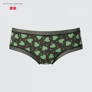 Uniqlo Hiphugger Slip Damen Dunkelgrün | VUNW-34021