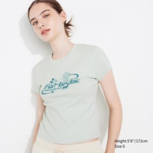 Uniqlo Kollektion UT (Kurzes-Sleeve) Graphic T Shirt Damen Hellgrün | SXLY-63059