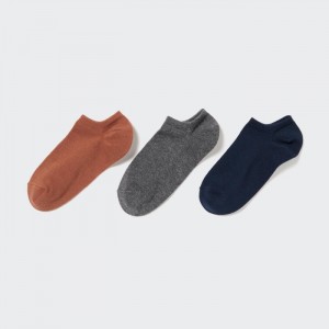 Uniqlo Kurzes (3 Pairs) Socken Damen Braun | DNAU-95036