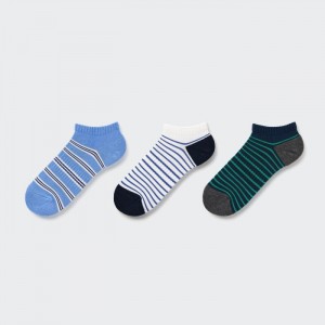 Uniqlo Kurzes (3 Pairs) Socken Kinder Blau | YASP-34918