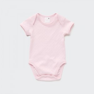 Uniqlo Kurzes Sleeve Body Baby Rosa | UOTC-15624