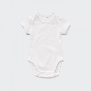 Uniqlo Kurzes Sleeve Body Baby Weiß | CYDH-80215