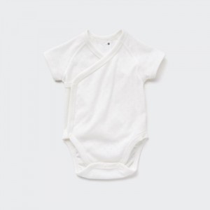 Uniqlo Kurzes Sleeve Body Baby Weiß | KOZW-68147