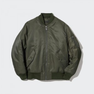 Uniqlo MA-1 (2022 Edition) Blouson Herren Olivgrün | ABOL-52908