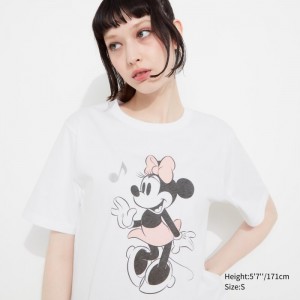 Uniqlo MAGIC FOR ALL FOREVER UT (Kurzes-Sleeve) Graphic T Shirt Damen Weiß | HBZY-43261