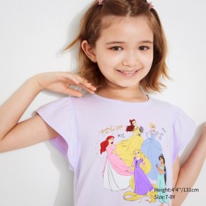 Uniqlo MAGIC FOR ALL FOREVER UT (Kurzes-Sleeve) Graphic T Shirt Kinder Helllila | ILDX-31698