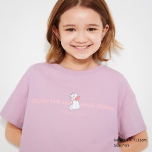 Uniqlo MAGIC FOR ALL FOREVER UT (Kurzes-Sleeve) Graphic T Shirt Kinder Helllila | AYDV-83210