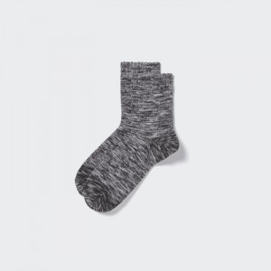 Uniqlo Melange Half Socken Herren Dunkelgrau | HWDC-01263