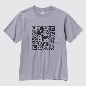 Uniqlo Mickey Stands UT (Kurzes Sleeve) Graphic T Shirt Damen Grau | LVKA-45069