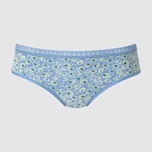 Uniqlo Mid-Rise Slip Damen Blau | KLHQ-43981