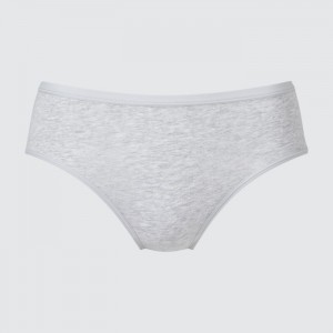 Uniqlo Mid Rise (Basic) Slip Damen Grau | HWMX-05174