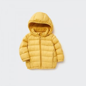 Uniqlo PUFFTECH Light Washable Full-Zip (Warm Gepolstert) Parka Baby Gelb | FNSG-01273