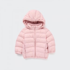 Uniqlo PUFFTECH Washable Full-Zip (Warm Gepolstert) Parka Baby Rosa | SRLU-28739