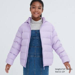 Uniqlo PUFFTECH Washable (Warm Gepolstert) Parka Kinder Lila | ERQT-59372