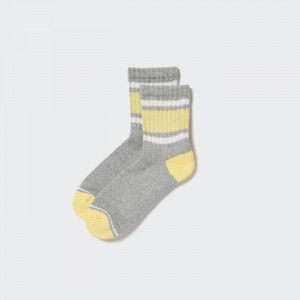 Uniqlo Pattern Gefütterte Half Socken Herren Grau | KFDR-73015