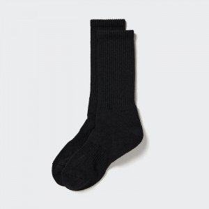 Uniqlo Pile Socken Herren Schwarz | YRTZ-43829