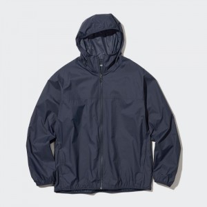 Uniqlo Pocketable UV Protection 3D Cut Parka Herren Navy | SOKI-51084