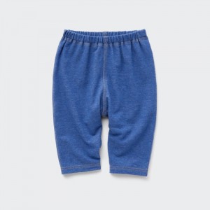 Uniqlo Relaxed-Fit Cropped Leggings Baby Blau | AYZX-31640