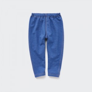 Uniqlo Relaxed-Fit (Denim-Like) Leggings Baby Blau | AUSH-13495