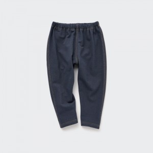 Uniqlo Relaxed-Fit (Denim-Like) Leggings Baby Navy | FPHC-82634