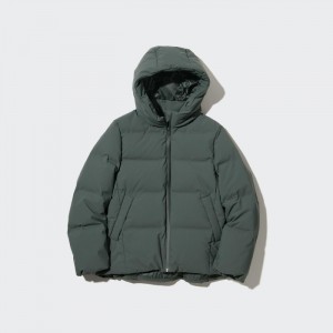 Uniqlo Seamless (2022 Edition) Daunenparka Damen Olivgrün | UFSB-39675