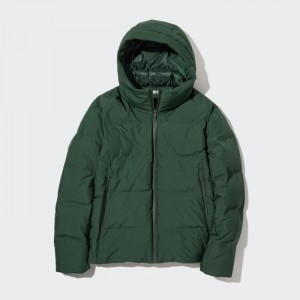 Uniqlo Seamless (3D Cut) Daunenparka Herren Dunkelgrün | FVCJ-87396