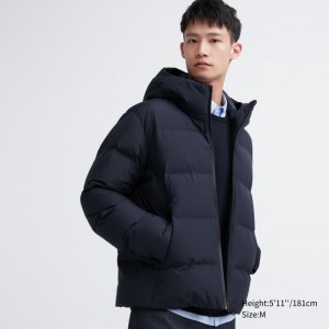 Uniqlo Seamless (3D Cut) Daunenparka Herren Navy | BMYE-48539