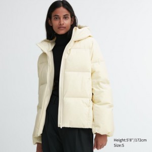 Uniqlo Seamless Daunenparka Damen Weiß | DNCG-05613