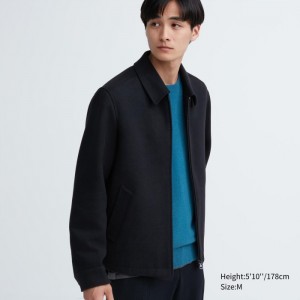 Uniqlo Single Collar Kurzes Blouson Herren Navy | XLGR-50184