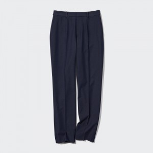 Uniqlo Smart Ankle (2-Way Stretch) Hose Damen Navy | RGET-51703