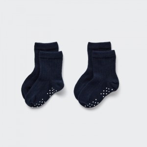 Uniqlo Socks (2 Pairs) Socken Baby Navy | KAOS-93270