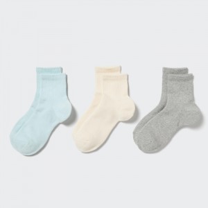 Uniqlo Socks 3 Pack (Gerippt Pile) Socken Damen Grün | KEHS-52041