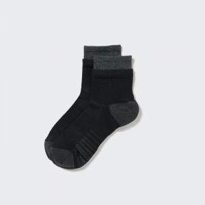 Uniqlo Sports Layered Half Socken Herren Schwarz | YMGV-28573