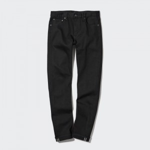 Uniqlo Stretch Selvedge Slim-Fit Jeans Herren Schwarz | SGIT-76290