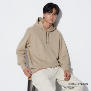 Uniqlo Sweat Pullover Hoodie Herren Beige | RUNX-23198