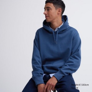 Uniqlo Sweat Pullover Hoodie Herren Blau | PGKW-59036