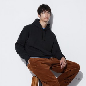 Uniqlo Sweat Pullover Hoodie Herren Schwarz | PGSL-72965