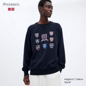 Uniqlo Sweatshirt Herren Navy | JZDB-14985