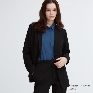 Uniqlo Tailored Jacket Blazer Damen Schwarz | EADN-02587