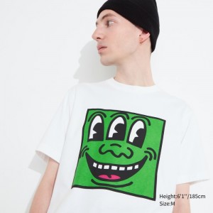 Uniqlo UT Archive UT (Kurzes-Sleeve) (Keith Haring) Graphic T Shirt Herren Weiß | HTXK-72356