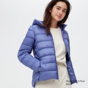 Uniqlo Ultra Light (2022 Edition) Daunenparka Damen Blau | IBZN-17825