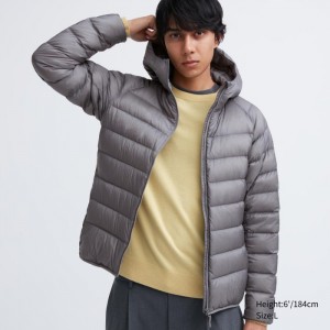 Uniqlo Ultra Light (3D Cut) Daunenparka Herren Grau | UEPA-50243