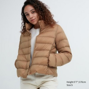 Uniqlo Ultra Light Daunenjacken Damen Beige | RVCX-40926