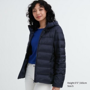 Uniqlo Ultra Light Daunenparka Damen Navy | ERNY-06187