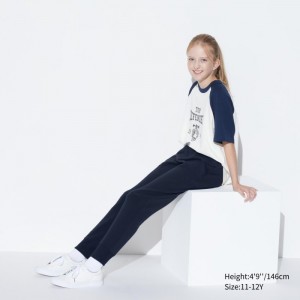 Uniqlo Ultra Stretch Dry Jogginghose Kinder Navy | QEGJ-40928