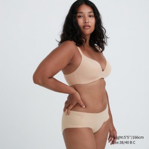 Uniqlo Wireless (3D Hold) BHs Damen Beige | LRYO-75209