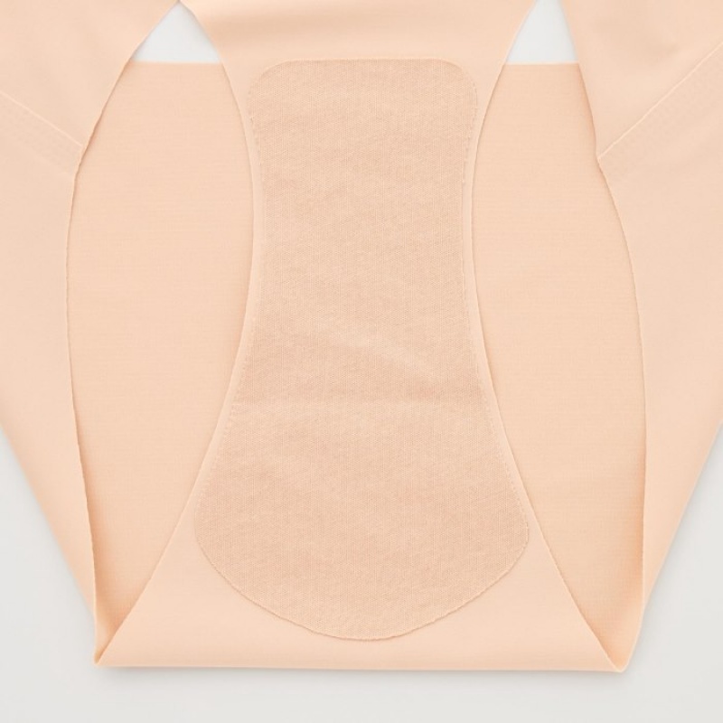 Uniqlo AIRism Ultra Seamless Regular Slip Damen Rosa | GHBA-23716