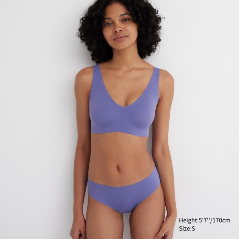 Uniqlo AIRism Ultra Seamless Regular Slip Damen Dunkelbraun | DWBO-49016