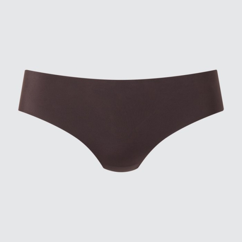 Uniqlo AIRism Ultra Seamless Regular Slip Damen Dunkelbraun | DWBO-49016