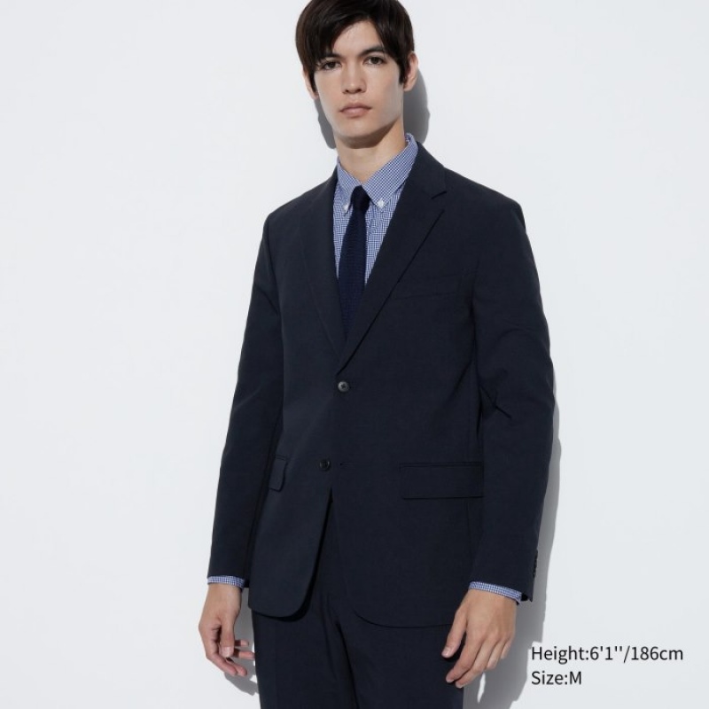 Uniqlo AirSense Jacket (Wolle Like) (Ultra Light Jacket) Blazer Damen Navy | JBNQ-70865